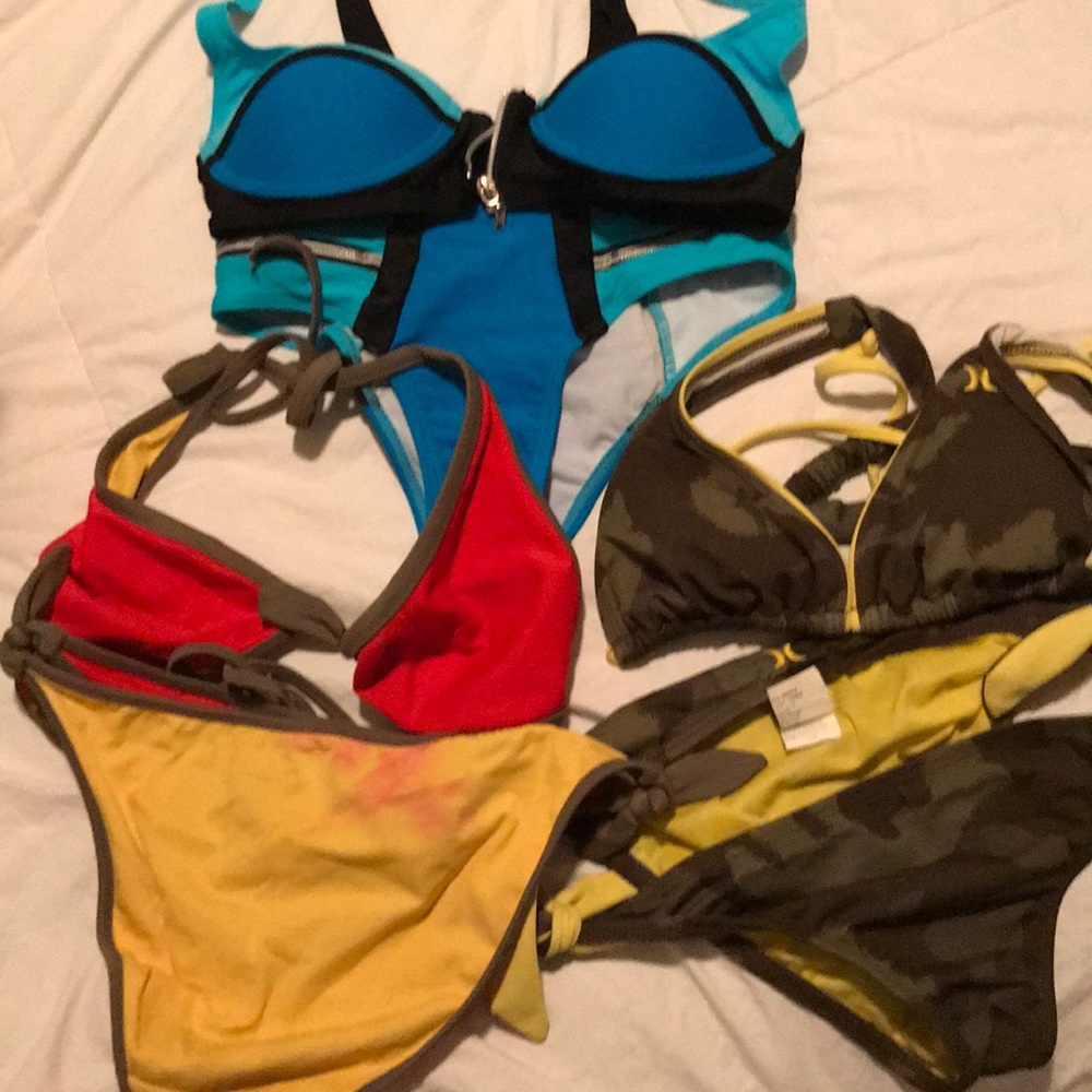 3 bikinis Vic secret-Hurley-knock off Beach Bunny